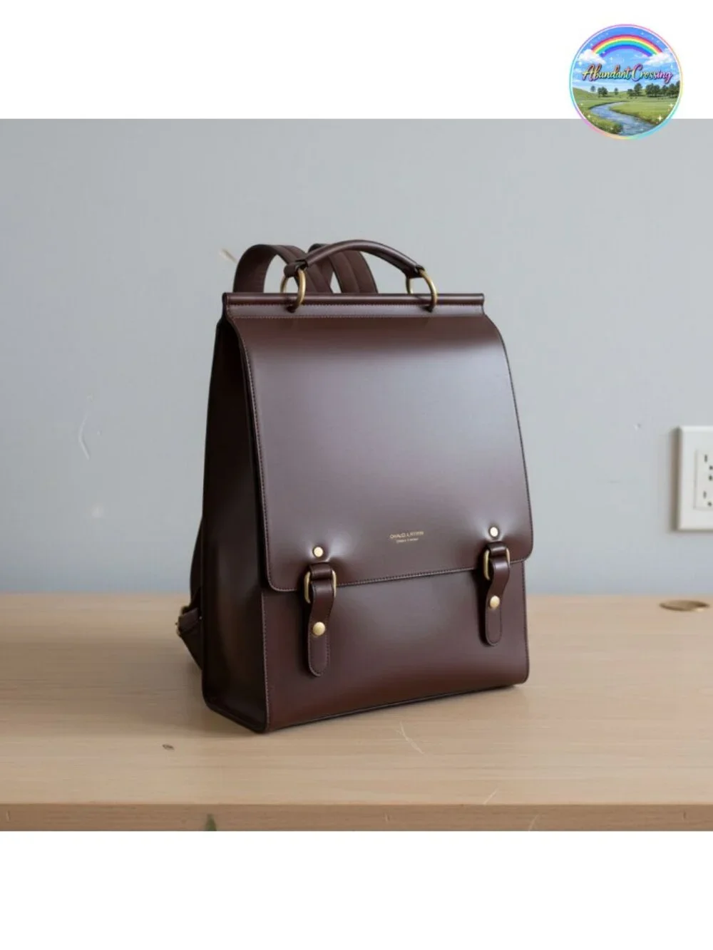 Genuine Leather Backpack Purse Travel Shoulder Bag with Detachable Strap